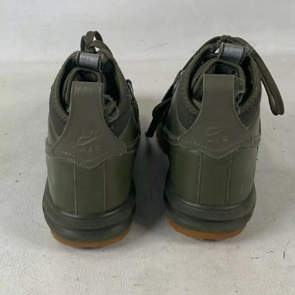 Nike Lunar Force 1 Duckboot Olive Green Gum Watershield Sneakers Men Size 8